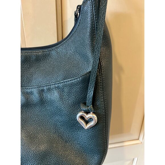 Brighton Dark Green Barbados Ziptop Hobo Bag - Picture 8 of 11